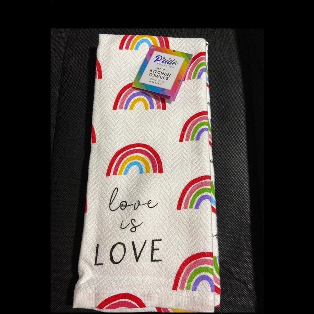 Pride Collection Love Is Love Kitchen Towels Set